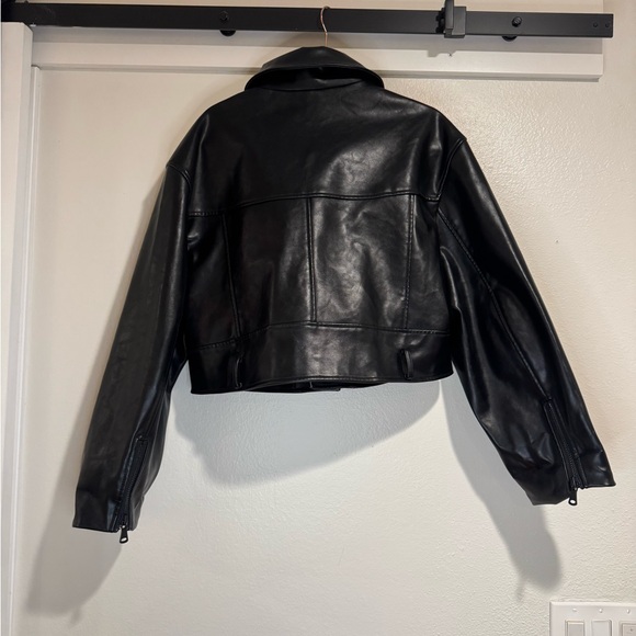 Lioness Staten Island Jacket Black | PU Leather | Womens M - Picture 9 of 10